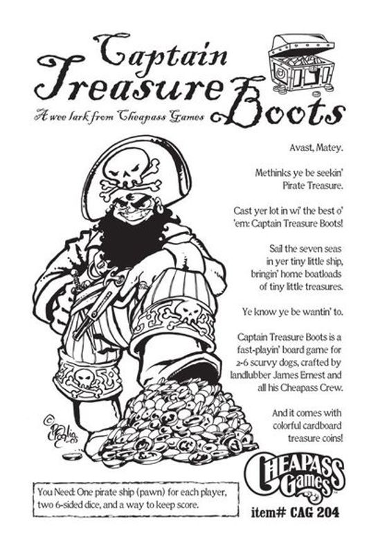 Captain Treasure Boots 2nd Edition OOP