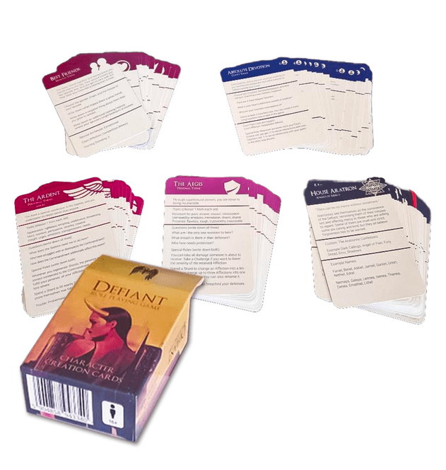 Hovedbilde Defiant RPG Character Creation Cards