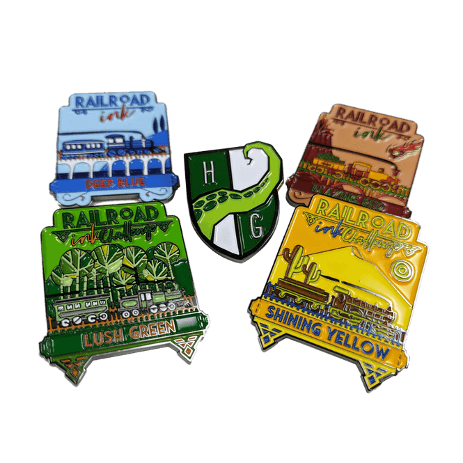 Hovedbilde Railroad Ink Challenge Enamel Pins Pack