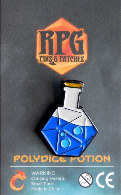 Hovedbilde RPG Pins: PolyDice Potion - Shape Water (Blue)