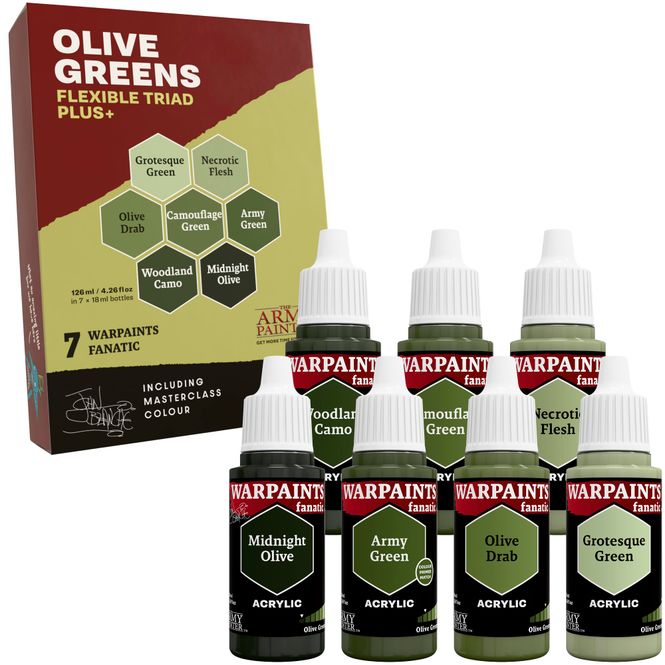 Hovedbilde Army Painter  Olive Greens Flexible Triad Plus