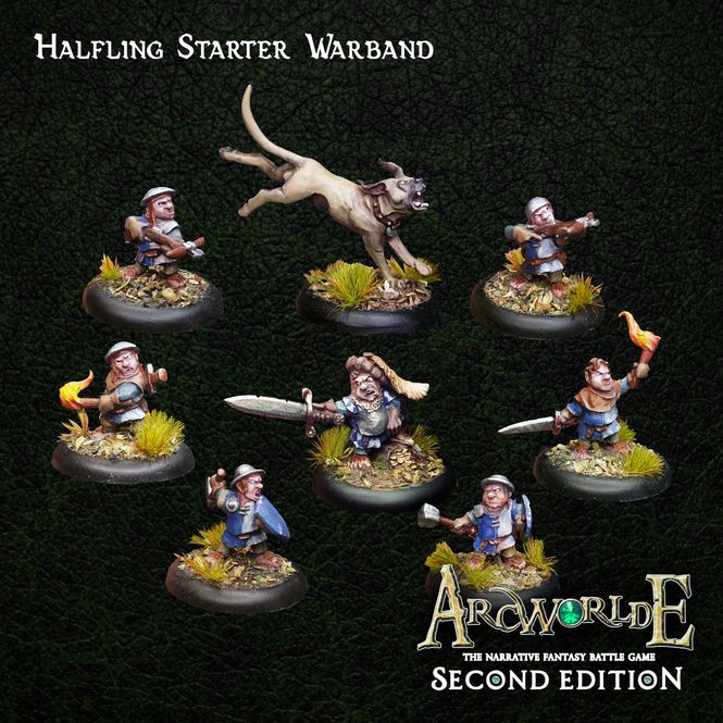Hovedbilde ArcWorlde Halfling Starter Warband Box (Metal)