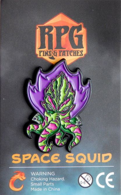 Hovedbilde RPG Pins: Space Squid - Watermelon Enamel Pin