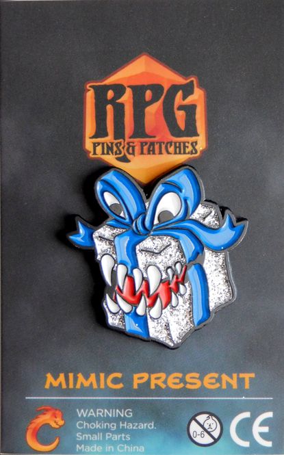 Hovedbilde RPG Pins: Mimic Present - Blue & Silver Enamel ...